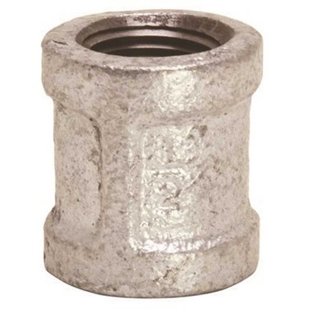 PROPLUS 1/2 Lead Free Galvanized Malleable Fitting Coupling Silver 44168